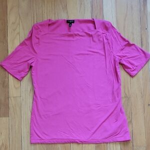 Talbots Bright Pink Short Sleeve Tee MP Square Neck